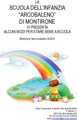 SCUOLA DELL'INFANZIA "ARCOBALENO" DI MONTIRONE - IC SAN ZENO