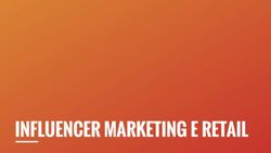 INFLUENCER MARKETING E RETAIL