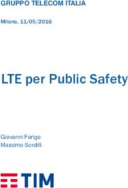 LTE per Public Safety - GRUPPO TELECOM ITALIA - Comunicazioni radio per la sicurezza