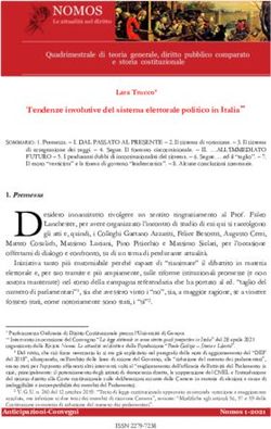 Tendenze involutive del sistema elettorale politico in Italia