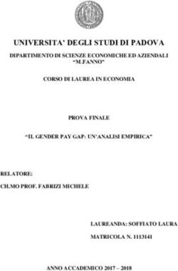 UNIVERSITA' DEGLI STUDI DI PADOVA