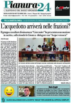 L'acquedotto arriverà nelle frazioni? - Il gruppo consiliare di minoranza "Liste unite" ha presentato una mozione in merito, sollecitando la ...