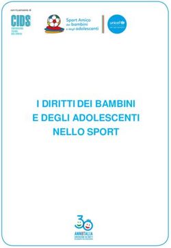 I DIRITTI DEI BAMBINI E DEGLI ADOLESCENTI NELLO SPORT
