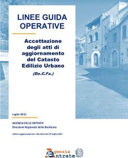 LINEE GUIDA OPERATIVE - AGENZIA DELLE ENTRATE Direzione Regionale della Basilicata Luglio 2021