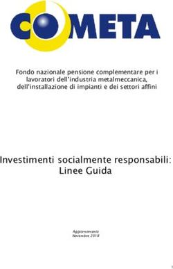 Investimenti socialmente responsabili: Linee Guida - Fondo nazionale pensione complementare per i lavoratori dell'industria metalmeccanica ...