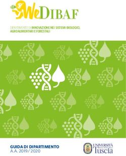 GUIDA DI DIPARTIMENTO A.A. 2019 / 2020 - DIPARTIMENTO DI INNOVAZIONE NEI SISTEMI BIOLOGICI, AGROALIMENTARI E FORESTALI - UNITUS