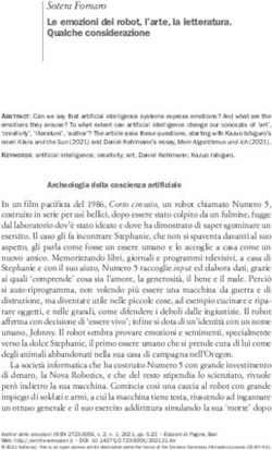 Sotera Fornaro Le emozioni dei robot, l'arte, la letteratura. Qualche considerazione - Archivi delle emozioni
