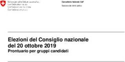 Elezioni del Consiglio nazionale del 20 ottobre 2019 - Prontuario per gruppi candidati