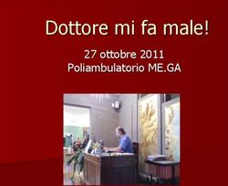 Dottore mi fa male! 27 ottobre 2011 Poliambulatorio ME.GA