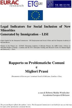 Legal Indicators for Social Inclusion of New Minorities Generated by Immigration - LISI - Eurac