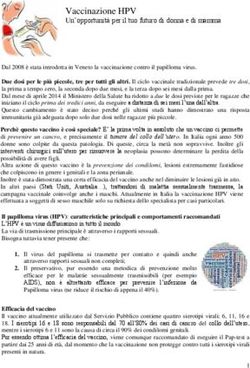 Vaccinazione HPV Un'opportunit&agrave; per il tuo futuro di donna e di mamma