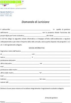 Domanda di iscrizione - Rossini School