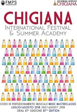 CORSI DI PERFEZIONAMENTO MUSICALE MUSIC MASTERCLASSES - Luglio/agosto 2018 july/august 2018 SIena 87 a edizione 87 th edition - Accademia Chigiana