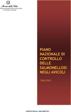 PIANO NAZIONALE DI CONTROLLO DELLE SALMONELLOSI NEGLI AVICOLI 2016/2018 - Ministero della Salute