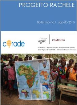 PROGETTO RACHELE Bollettino no.1, agosto 2015 - iWay