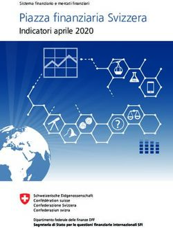 Piazza finanziaria Svizzera - Indicatori aprile 2020