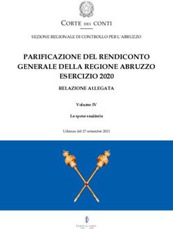 PARIFICAZIONE DEL RENDICONTO GENERALE DELLA REGIONE ABRUZZO ESERCIZIO 2020 - RELAZIONE ALLEGATA
