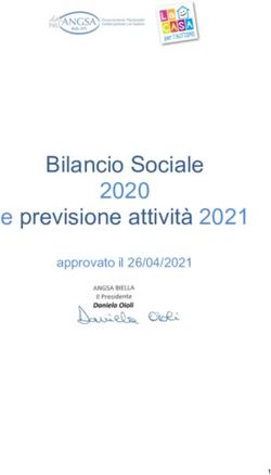 Bilancio Sociale 2020 e previsione attivit&agrave; 2021 - approvato il 26/04/2021 - ANGSA ...