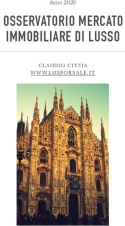 OSSERVATORIO MERCATO IMMOBILIARE DI LUSSO - CLAUDIO CITZIA WWW.LUXFORSALE.IT Anno 2020 - Informazione.it