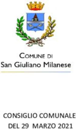 CONSIGLIO COMUNALE DEL 29 MARZO 2021 - Comune di San Giuliano Milanese