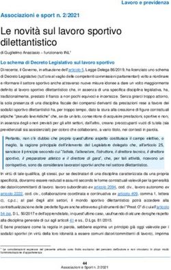 Le novit&agrave; sul lavoro sportivo dilettantistico