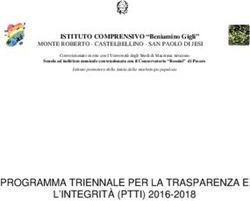 PROGRAMMA TRIENNALE PER LA TRASPARENZA E L'INTEGRITÀ (PTTI) 2016-2018