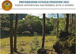 PARCO AVVENTURA VALTREBBIA GITE 2 GIORNI - PROGRAMMA SCUOLE STAGIONE 2021