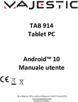 TAB 914 Tablet PC Android 10 Manuale utente - New Majestic SPA via Rossi Martini 41 26013 Crema (CR) www.newmajestic.com MADE IN CHINA