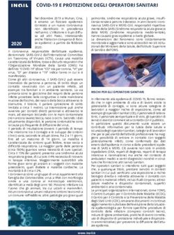 COVID-19 E PROTEZIONE DEGLI OPERATORI SANITARI - Ordine dei Medici di Bologna