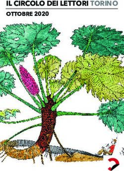 IL CIRCOLO DEI LETTORI TORINO - OTTOBRE 2020