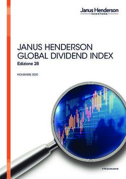 JANUS HENDERSON GLOBAL DIVIDEND INDEX - Edizione 28 NOVEMBRE 2020