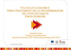 POLITICA DI COESIONE E PRIMI ORIENTAMENTI DELLA PROGRAMMAZIONE DEL FESR 2014-2020 IN EMILIA ROMAGNA - Daniela Ferrara Struttura di coordinamento ...
