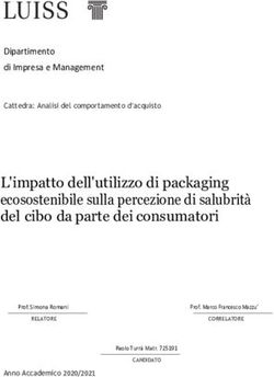 L'impatto dell'utilizzo di packaging ecosostenibile sulla percezione di salubrità del cibo da parte dei consumatori