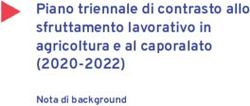 Piano triennale di contrasto allo sfruttamento lavorativo in agricoltura e al caporalato (2020-2022) - Nota di background - ILO