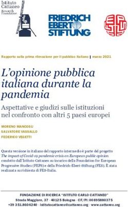 L'opinione pubblica italiana durante la pandemia - ASTRID