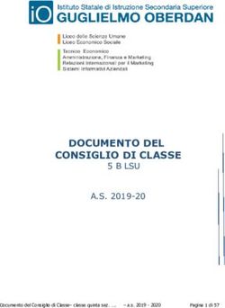 DOCUMENTO DEL CONSIGLIO DI CLASSE - 5 B LSU A.S. 2019-20 - Oberdan