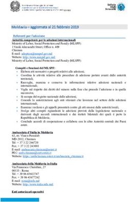 Moldavia - aggiornata al 21 febbraio 2019 - commissioneadozioni.it