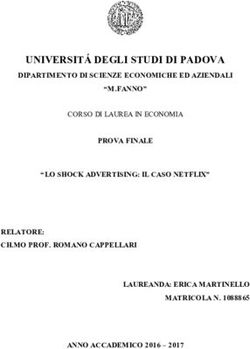 UNIVERSITÁ DEGLI STUDI DI PADOVA