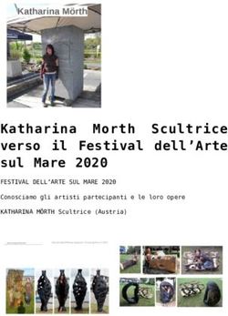 Katharina Morth Scultrice verso il Festival dell'Arte sul Mare 2020 - FESTIVAL DELL'ARTE SUL MARE 2020 Conosciamo gli artisti partecipanti e le ...