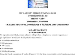 PERCORSO DIDATTICO-LABORATORIALE IN RELAZIONE AD UN CASE HISTORY