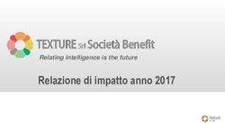 TEXTURE Srl Società Benefit - Relazione di impatto anno 2017 Relating intelligence is the future - Texture società benefit