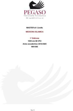 MEDICINA ISLAMICA MA1065 - MASTER di I Livello 1&ordf; Edizione 1500 ore 60 CFU Anno accademico 2019/2020 - MEDICINA ISLAMICA 1&ordf; Edizione