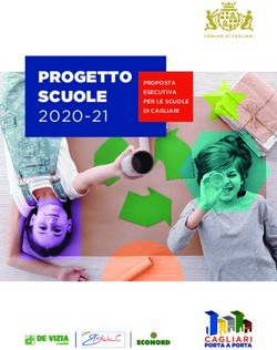 PROGETTO SCUOLE 2020-21 - PROPOSTA ESECUTIVA PER LE SCUOLE DI CAGLIARI - Comune di Cagliari