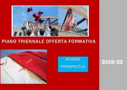PIANO TRIENNALE OFFERTA FORMATIVA 2019/22 - International School of ...