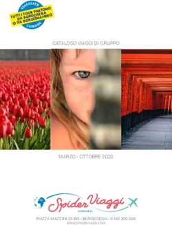 CATALOGO VIAGGI DI GRUPPO - MARZO - OTTOBRE 2020 - Spider Viaggi