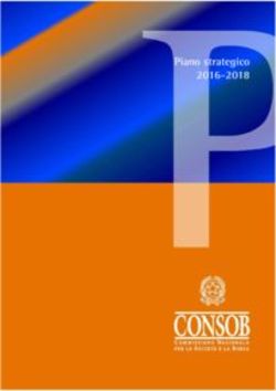 Piano strategico 2016-2018 - Consob