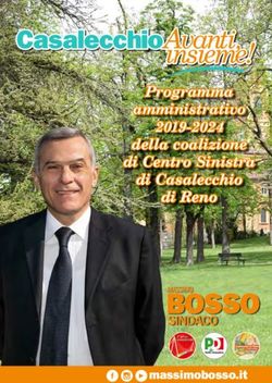 Programma amministrativo 2019-2024 della coalizione di Centro Sinistra di Casalecchio - di Reno - massimobosso.it