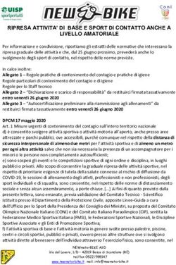 RIPRESA ATTIVITA' DI BASE E SPORT DI CONTATTO ANCHE A LIVELLO AMATORIALE - New Bike