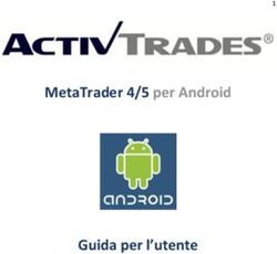 MetaTrader 4/5 per Android - Guida per l'utente