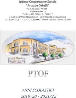 ANNI SCOLASTICI 2019/20 2021/22 - Aristide Gabelli